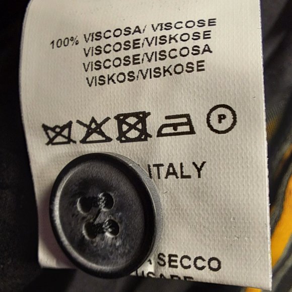 AGLINI ITALY NWT pants Size 40 or 27 -28 STUNNING QUALITY fabric $160US OFFICE - Picture 9 of 9